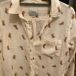 Rails pineapple button down shirt